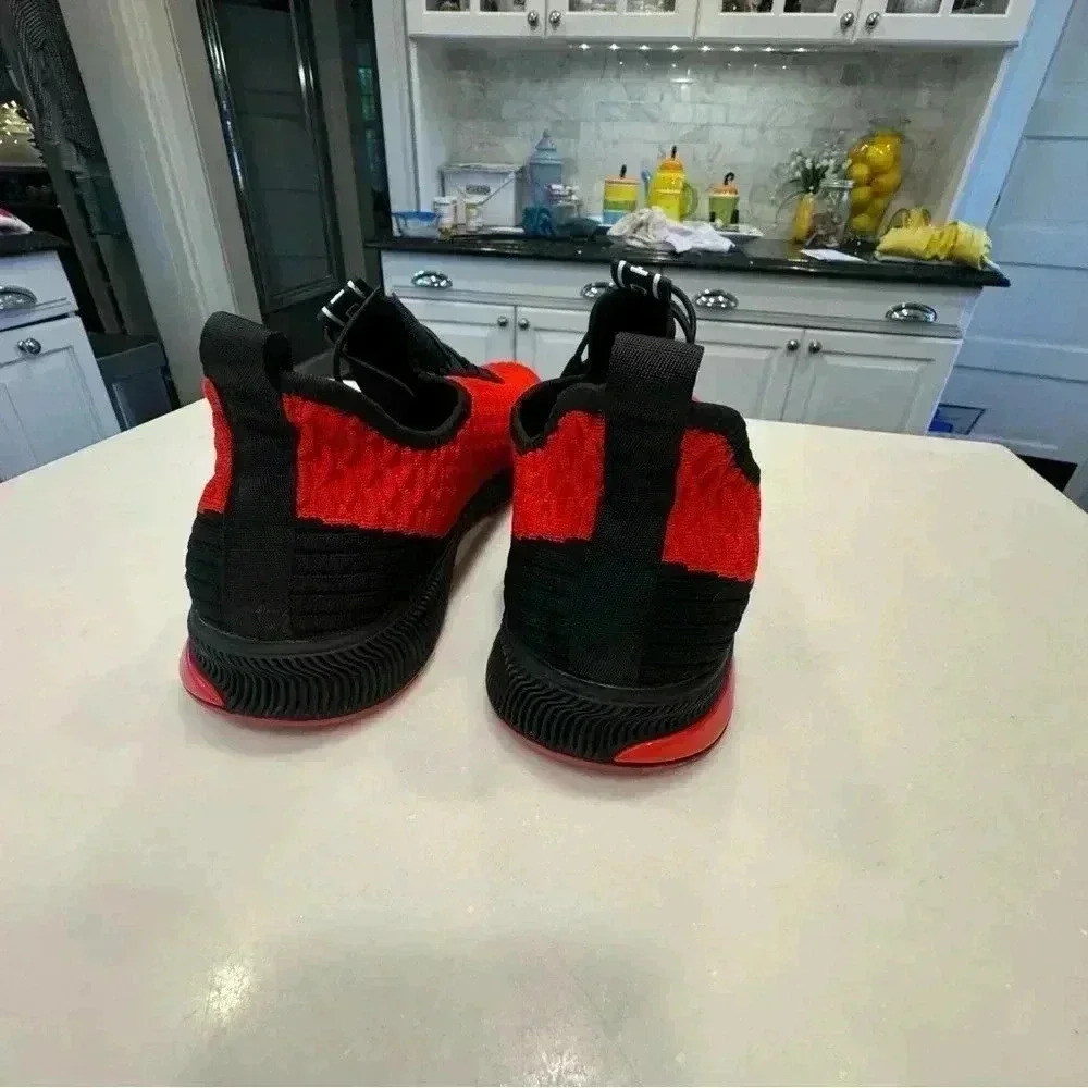 French Connection men’s Cannes sneakers. Red & black size 10 - Picture 7 of 12